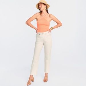 J.Crew MID-RISE '90S CLASSIC-STRAIGHT JEAN IN ECRU
